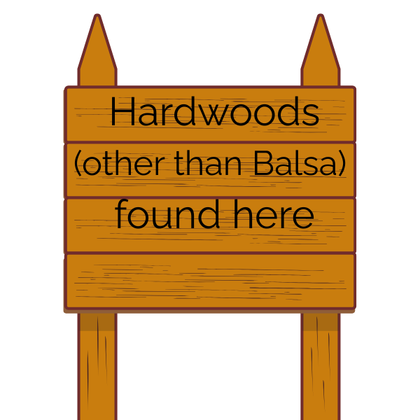 Hardwood (Not Balsa)